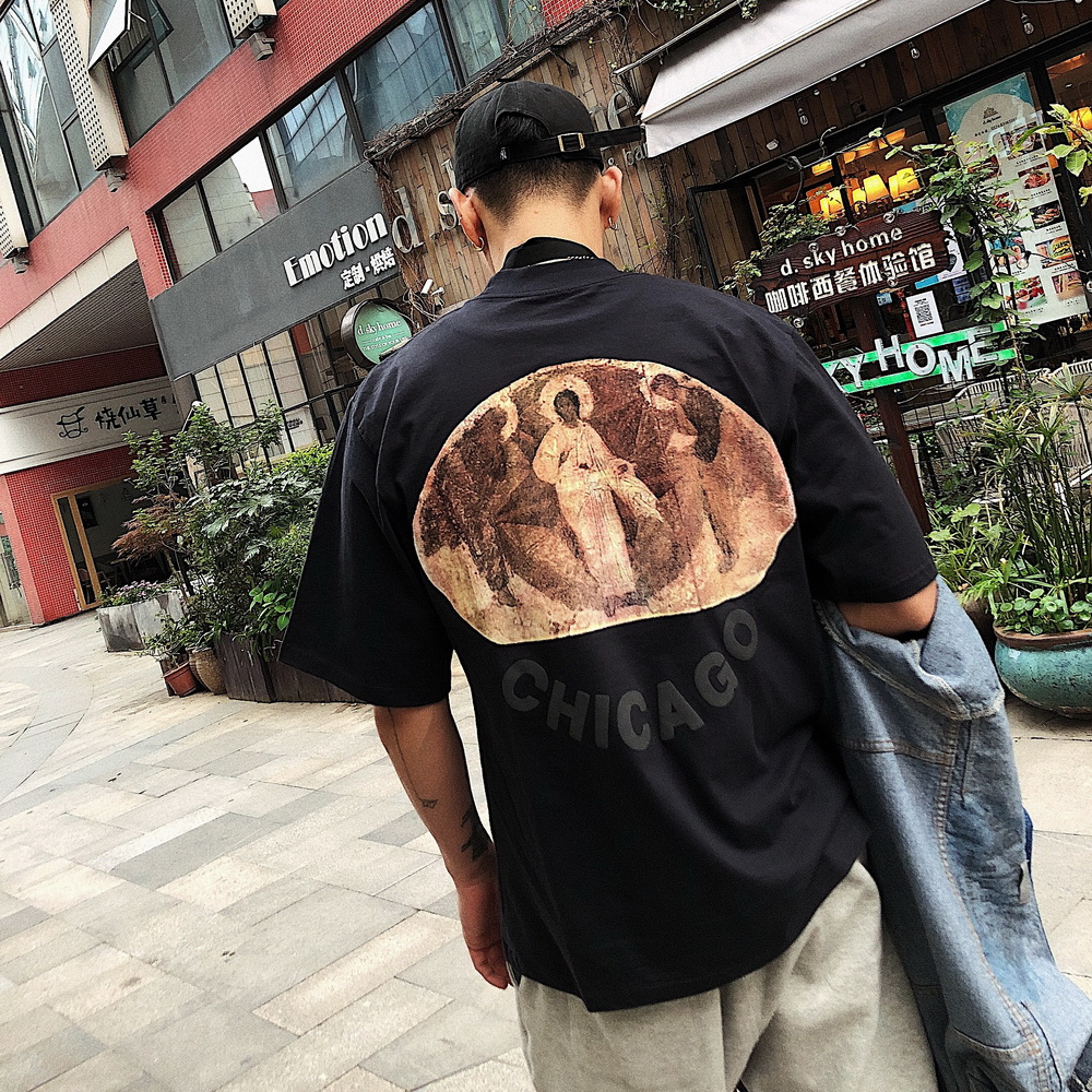 Kanye west Jesus is King Chicago侃爺同款三神高街短袖T恤男FOG在類目 男裝, T恤中 - 來自Buy2taobao.com提供專業的淘寶代購服務