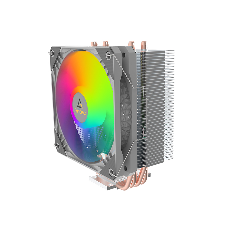 安钛克A40 A400S 蓝光彩虹台式机电脑CPU散热器多平台塔式热管