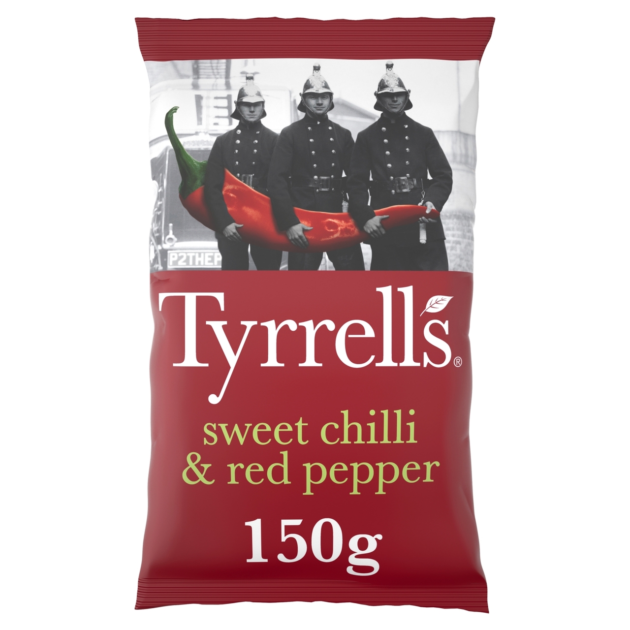 现货英国tyrrell泰瑞甜椒手工薯片膨化食品零食150g膨化食品