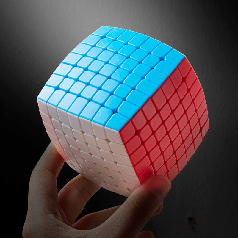 圣手魔方磁先生7阶比赛魔方彩色免贴纸高端磁力职业wca选手魔方