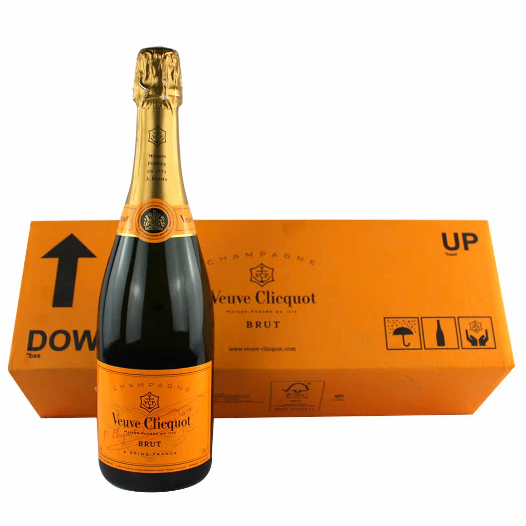 凯歌黄牌香槟(邮包)veuve clicquot brut champagne