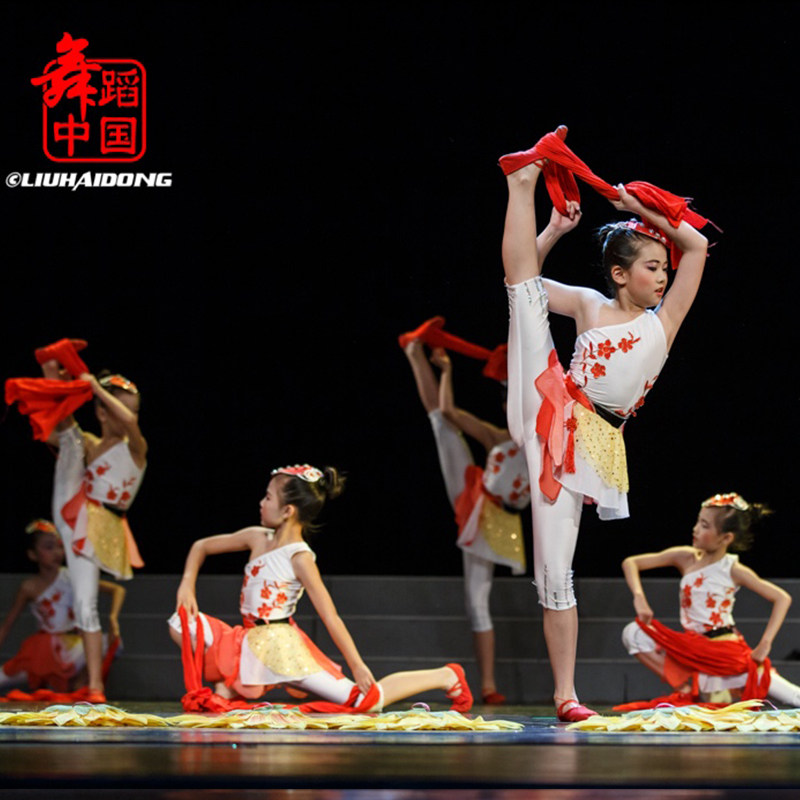 小荷风采我唱东方红儿童演出服女小学生国庆中国梦歌颂祖国舞蹈服