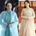 Phụ nữ Hanfu váy dài Yếu tố Trung Quốc cổ đại phong cách váy voan cải tiến trang phục cổ công chúa váy ngực đầy đặn trang phục biểu diễn - Váy dài