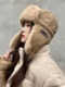 帽子女士冬季骑行保暖护耳神器电动车防风头套加绒加厚防寒雷锋帽