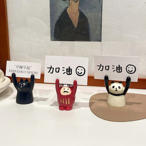 举牌小青蛙ins风治愈系小物件办公室好物桌面摆件可爱情侣软装饰