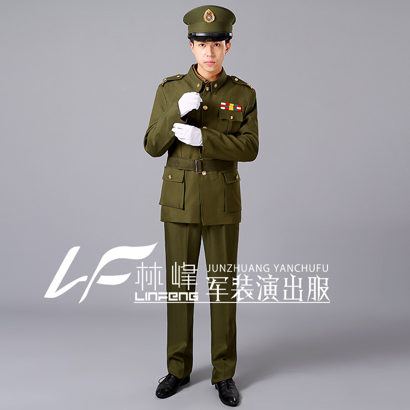 新款美式国军演出舞台话剧沙家浜表演制服影视拍摄主题18-25周岁