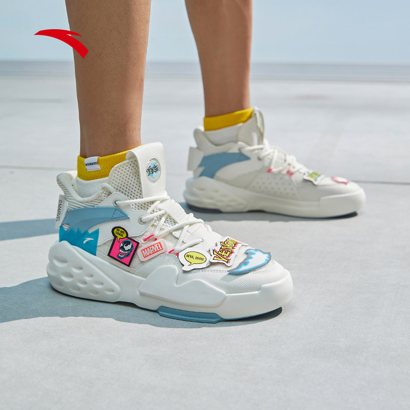 安踏毒液联名款霸道板鞋男鞋夏季2021新款网面透气休闲鞋潮运动鞋