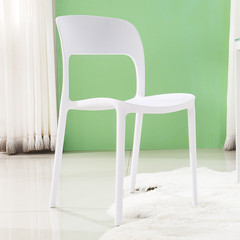 塑料椅子时尚现代简约书桌椅家用靠背凳子售楼处洽谈桌椅宜家餐椅