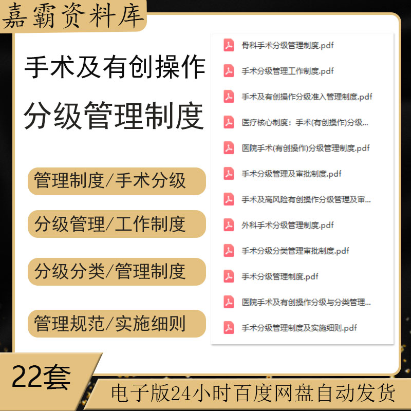 医院医疗手术及有创操作分级与分类管理制度规范医院安全核查制度