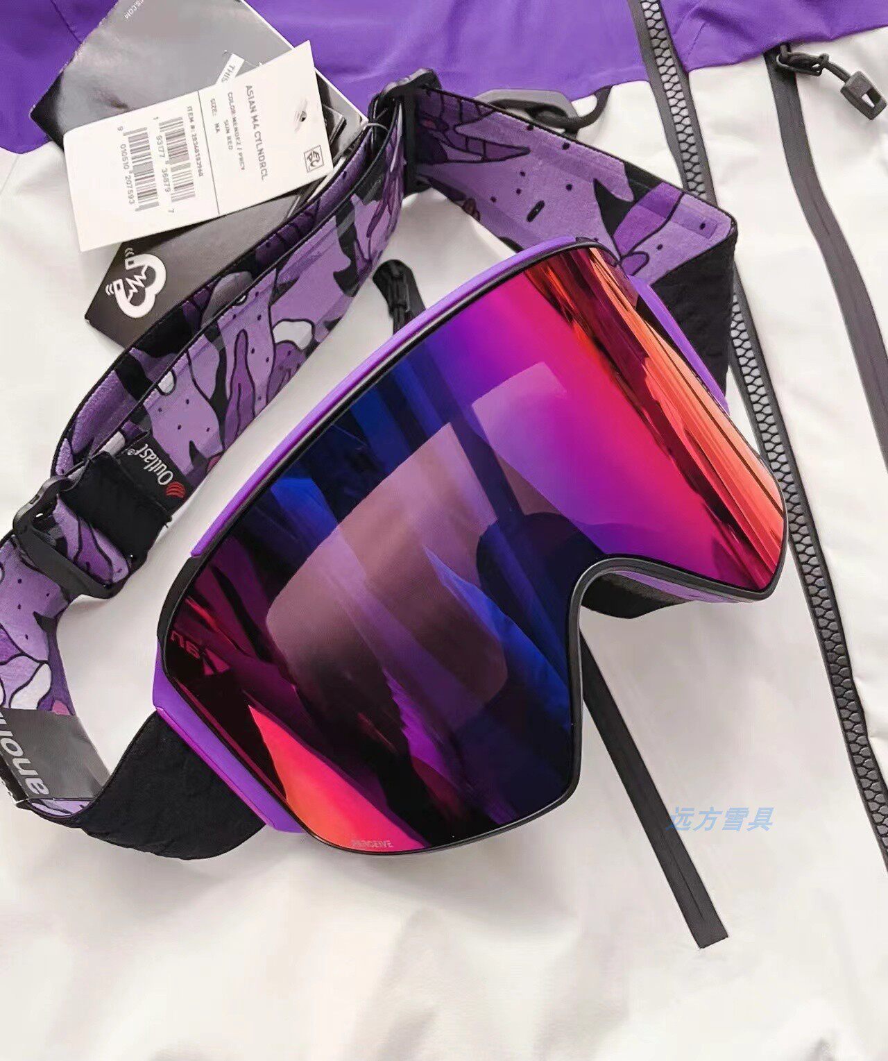 现货burton新款anon m4伯顿滑雪镜亚欧版单板男女防雾眼镜紫葡萄