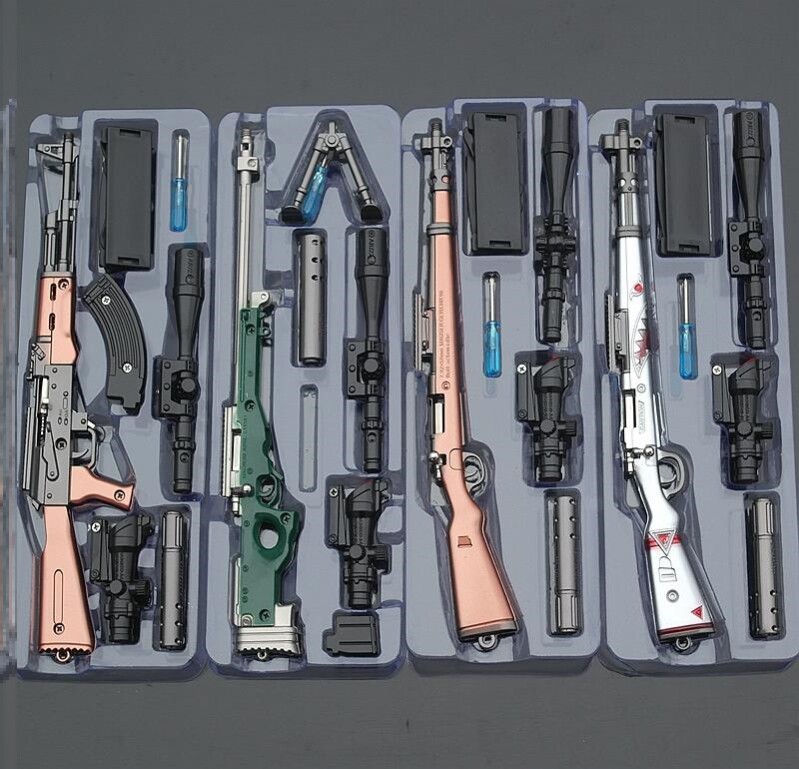 迷你武器模型兵器m24求生男孩金属摆件玩具枪绝地玩具可拆卸吃鸡