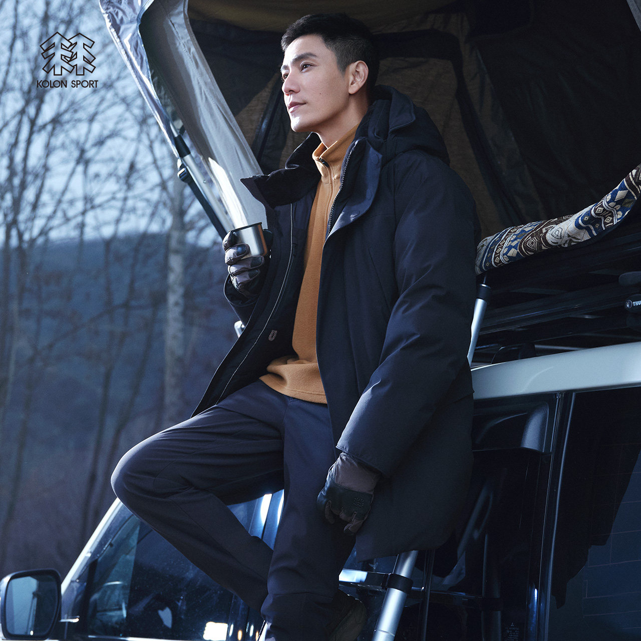 【陈坤同款】kolonsport可隆羽绒服男极地系列中长款户外大鹅绒服