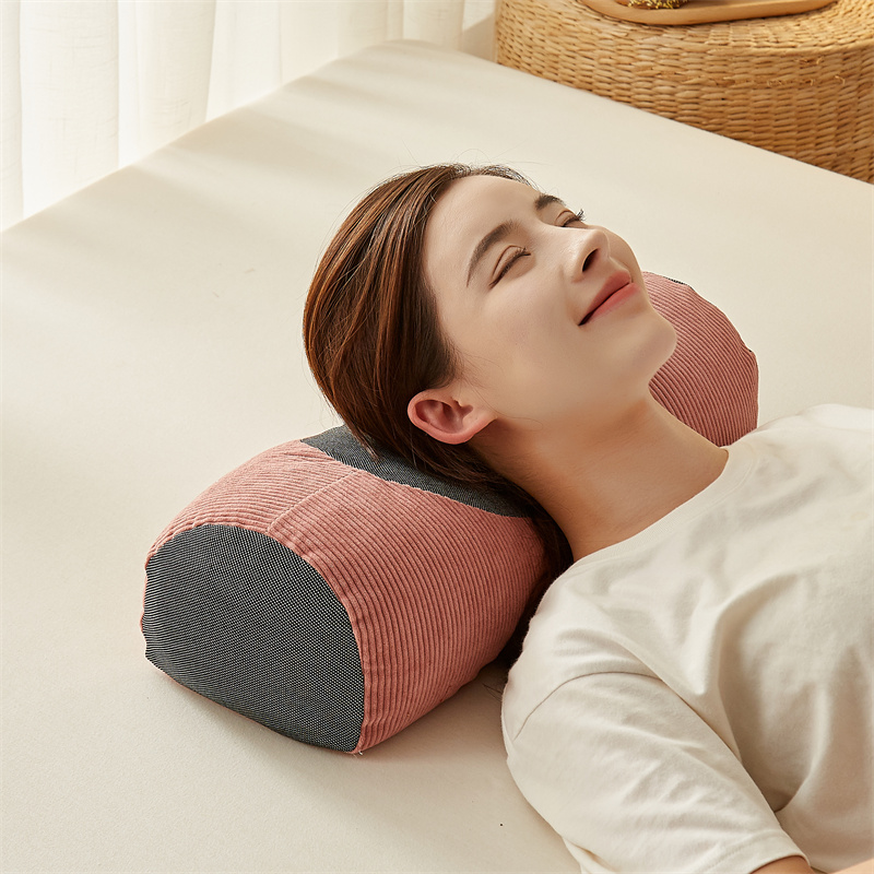 全荞麦枕头灯芯绒单人助睡眠硬枕加高颈椎专用修复枕芯家用护颈枕