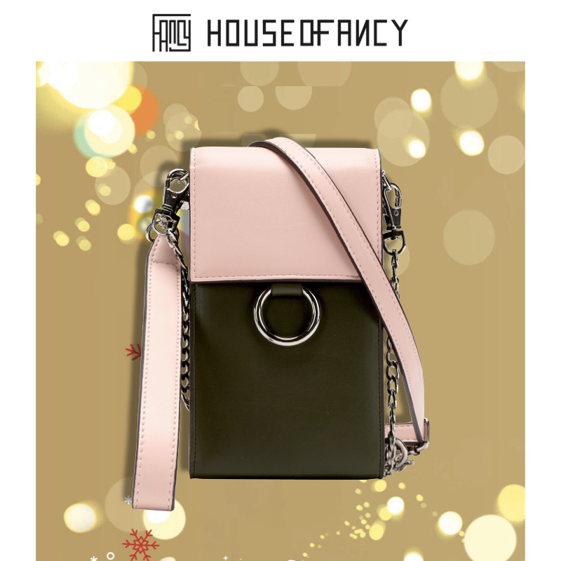 FANCY Mobile phone bag Messenger 2020 new pattern Trend Color matching Mini Little bag Chain bag 36030 Wangfujingin the Leather/Lady bags/Men's bag, Phone package category - from Buy2taobao.com to provide professional Taobao agent buy service