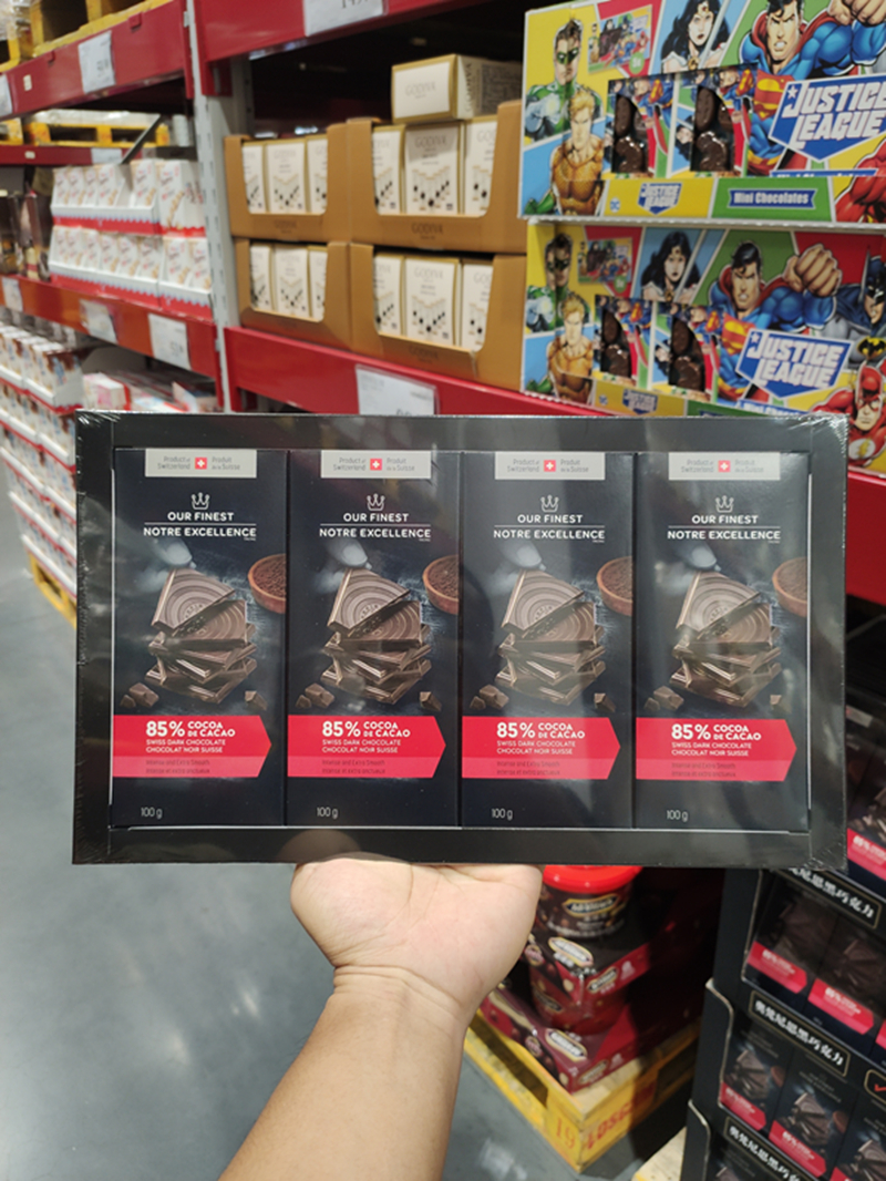 山姆超市代购瑞士进口our finest奥梵尼思黑巧克力排块纯可可400g