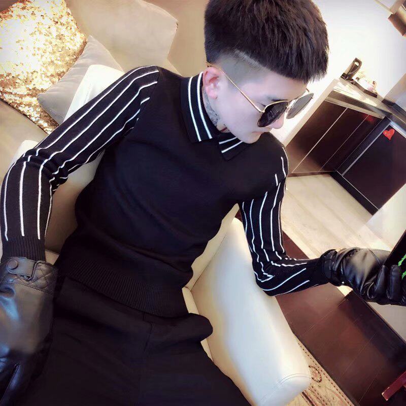 特价快手红人同款毛衣男 快手 冬季_秋冬社会人毛衣男韩版潮流精神