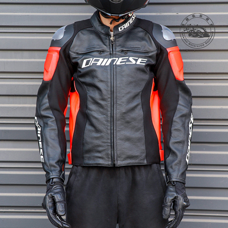 丹尼斯摩托车骑行服钛合金赛车服男秋冬保暖防摔racing3皮衣现货