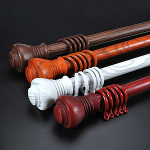 罗马杆窗帘杆单杆实木图片