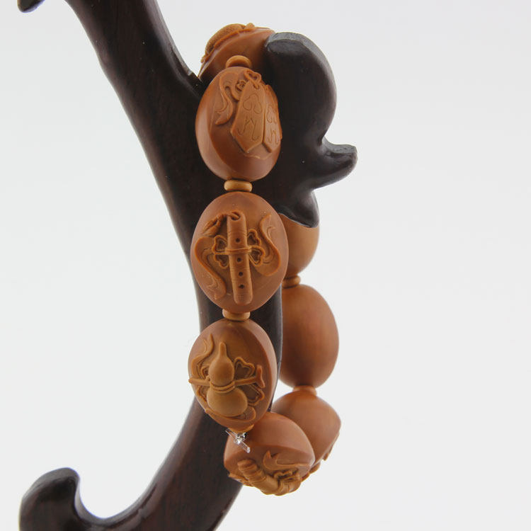 古文轩 苏州舟山核雕名家昌莉芸作品《暗八仙》