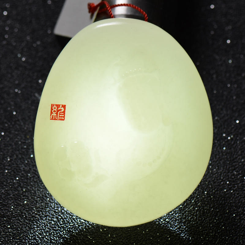 极品羊脂玉 密度过灯【老料观音】和田玉羊脂白玉挂件 细腻65克