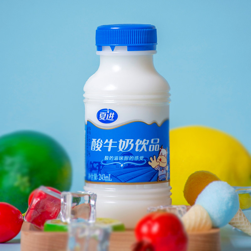 夏进酸牛奶饮品整箱24瓶装243ml盒学生成长儿童营养