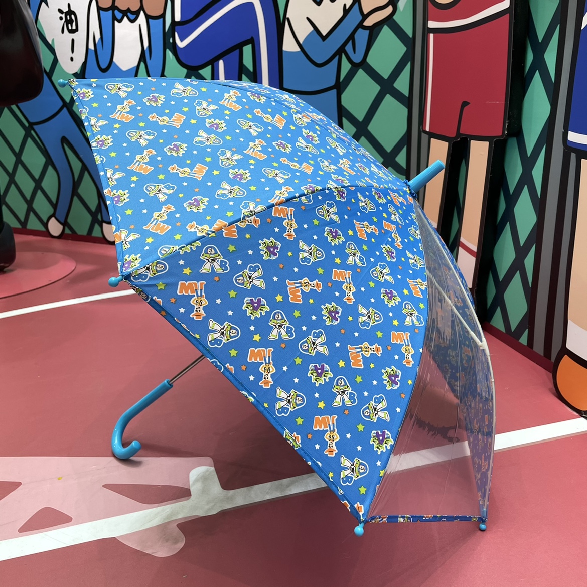 海淘同款！玩具总动员系列儿童雨伞巴斯光年胡迪三眼怪兽晴雨伞