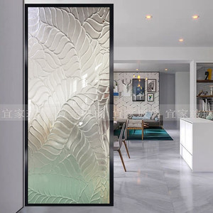 艺术玻璃隔断浮雕图片