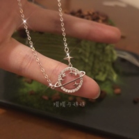 纯银锁骨链闺蜜女生生日礼物情人节520送女友项链女高级小众轻奢