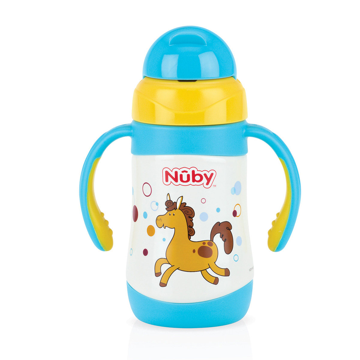 努比儿童不锈钢保温杯 婴儿保温喝水杯子 宝宝幼儿园吸管杯280ml