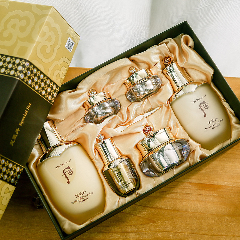 韩国化妆品whoo后天气丹皇后套盒华泫水乳霜三件套装修复肌肤正品