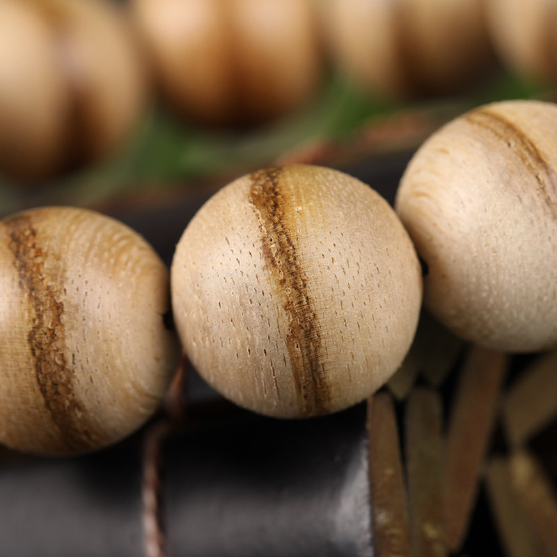 【一线天】珍品木艺 加里曼丹沉香佛珠 16mm 10.2g 油线清晰