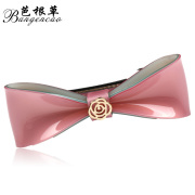 Bagen grass hair accessories Korean headdress spring cross bow hair clip ponytail clip made by Chuck Korea jewelry