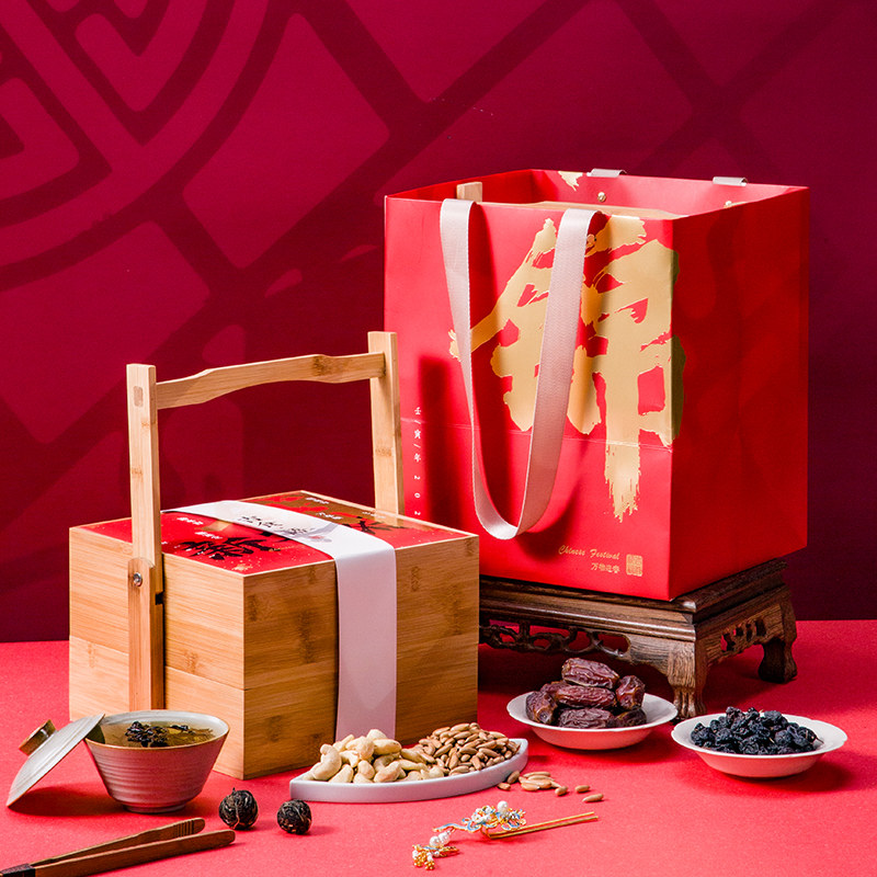 混合坚果大礼包零食新年年货礼盒装公司春节送礼过年礼品定制logo