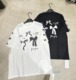 单品DANPIN 2024夏季新款韩版蝴蝶结印花袖边蝴蝶洋气大版短袖T恤