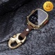 星图iwatch123456789se10s黄铜弹簧锁钩扣真皮苹果手表带挂链包包ultra49mm46/42户外运动金属防摔改装个性45