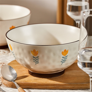 日式汤碗大号面碗家用陶瓷大碗8寸泡面碗6寸面条碗汤面碗2022新款