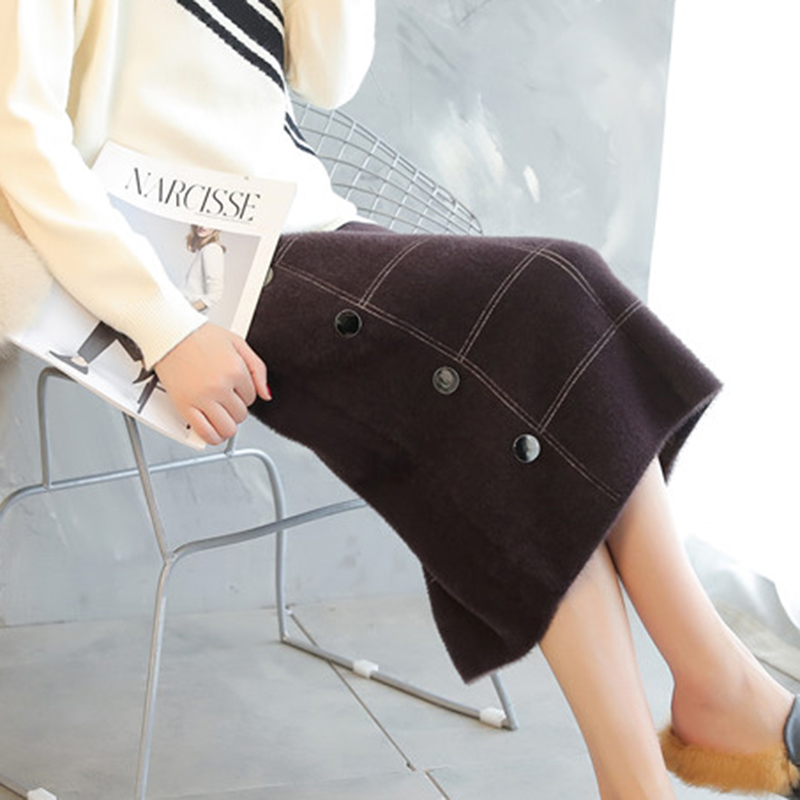 Mid length version knitting skirt One pace skirt Skirt Autumn and winter Paige longuette thickening Split ends Wool skirtin the Women's clothing/Boutique , Skirts category - from Buy2taobao.com to provide professional Taobao agent buy service