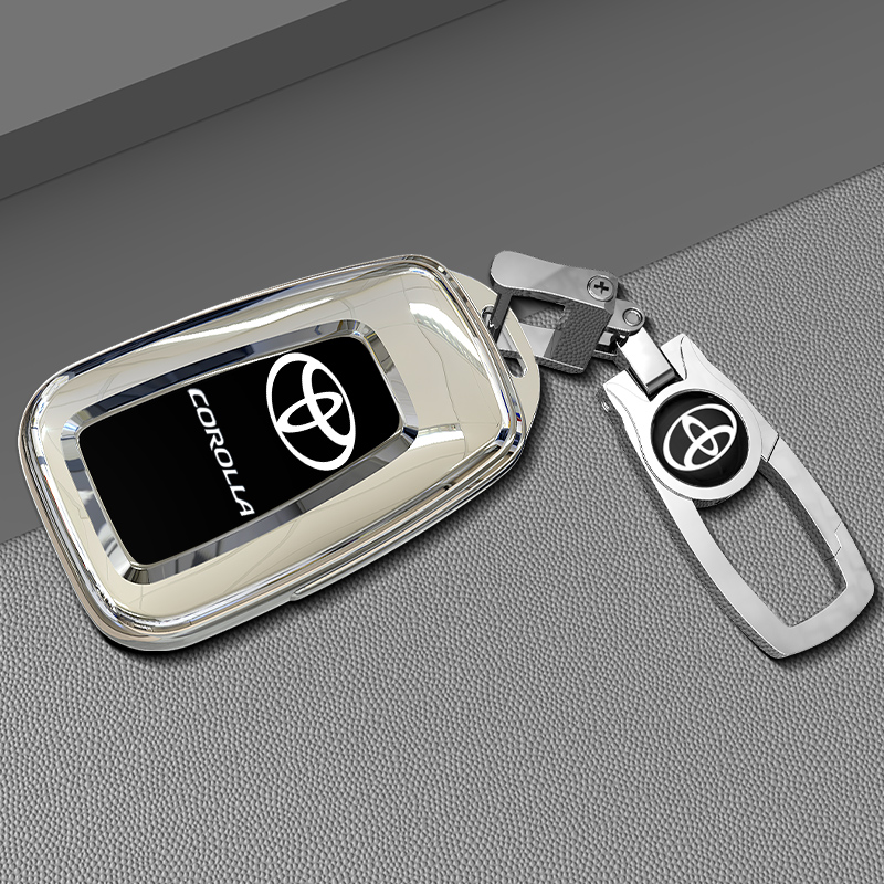 专用21新款丰田卡罗拉钥匙套皇冠汉兰达双擎霸道普拉多车壳包扣女