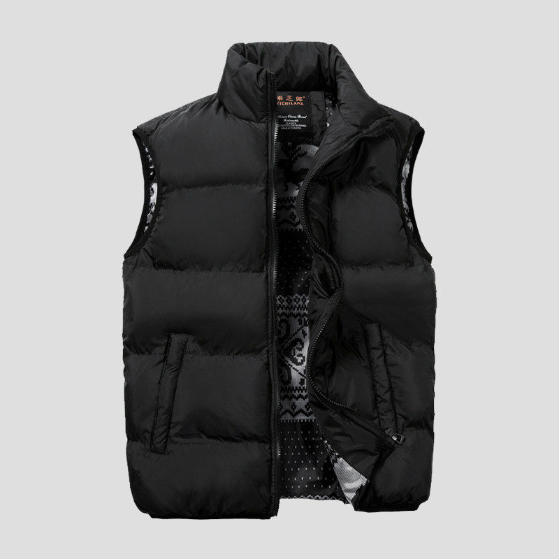 男士秋鼕季加絨馬甲外套韓版潮流帥氣新款2017修身坎肩夾仿羽絨棉