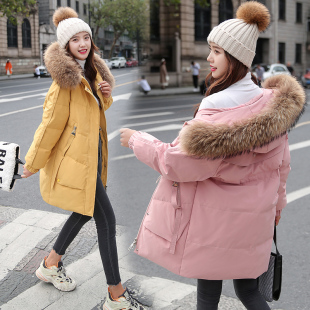 正品牌衣鸭鸭羽绒服女中长款收腰显瘦白鸭绒唯品会特卖2022年新款