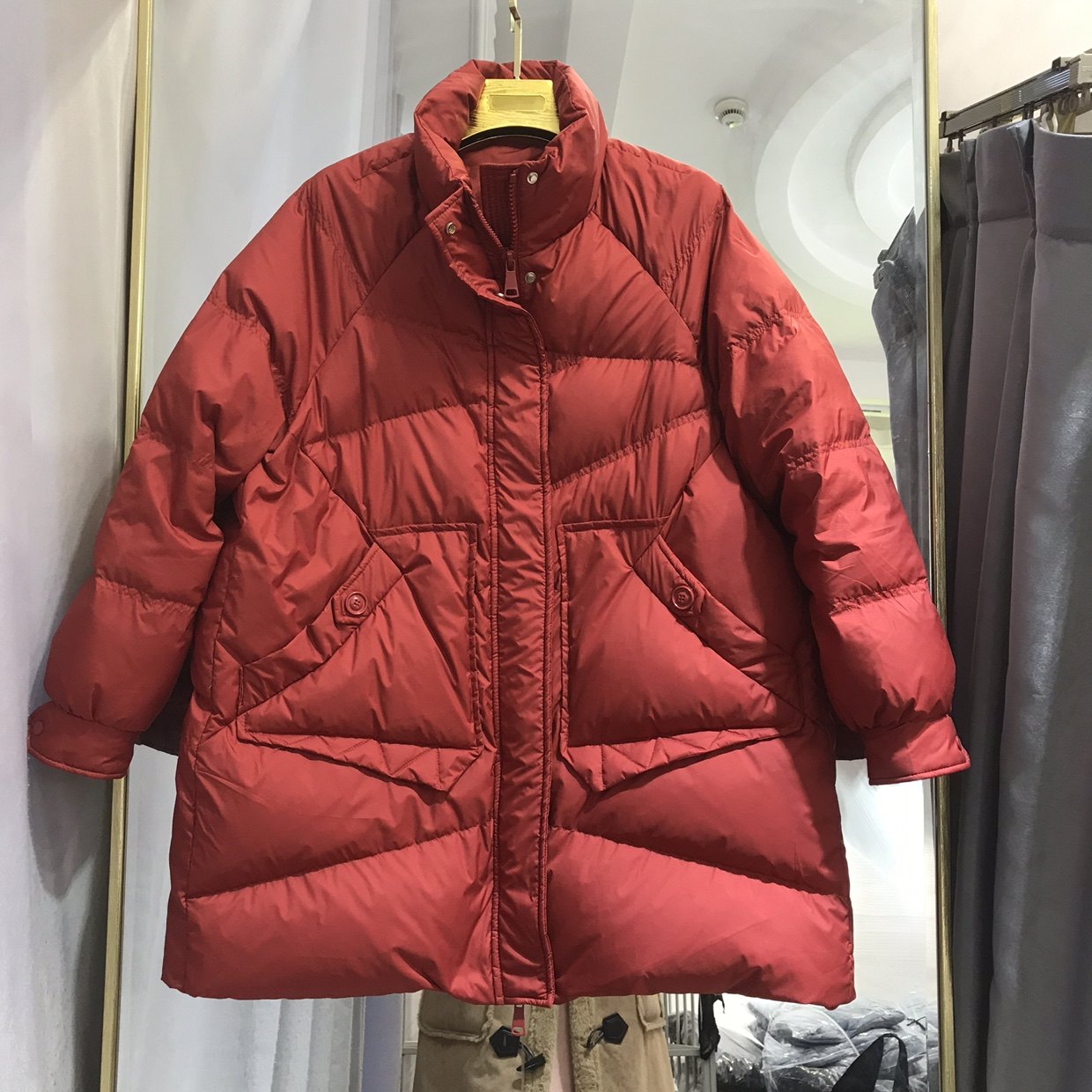 羽绒服女中长款韩版休闲宽松加厚90白鸭绒2020年新款洋气冬外套潮