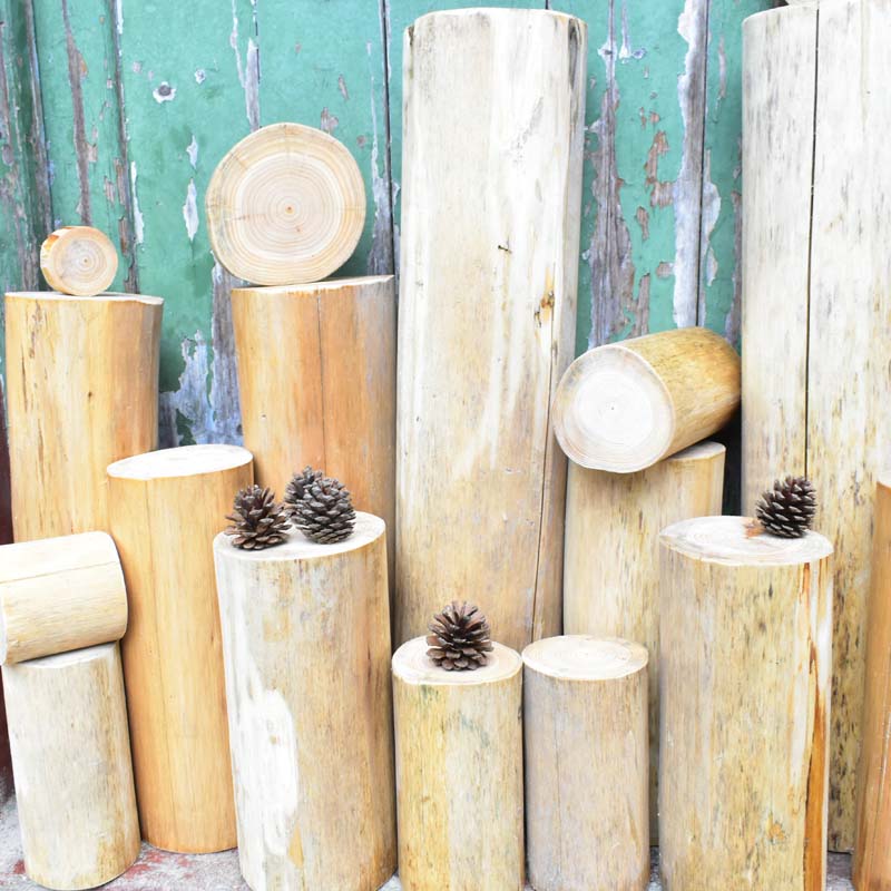 小木桩去皮实木凳客厅圣诞节创意装饰天然原木树桩杉木树木墩摆件