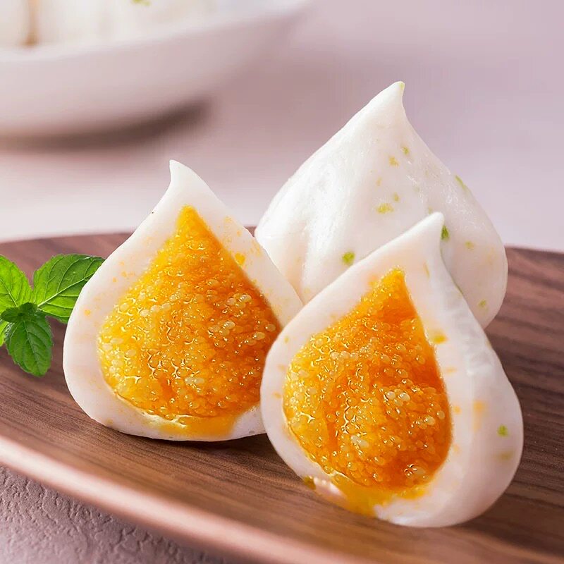 【潮欣】鱼包蛋500g 多春鱼籽包心鱼丸 海鲜丸子 火锅关东煮食材