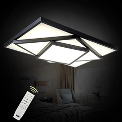 个性led吸顶灯长方形简约现代创意客厅灯遥控调光正方形led卧室灯