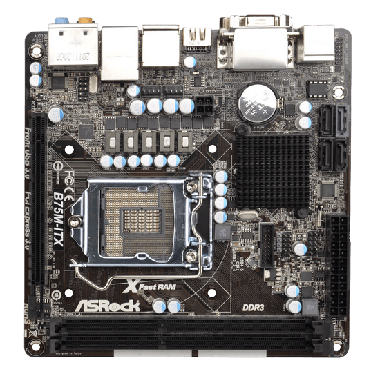 华擎b75mitx主板1155针支持i321203220i53470i726003770kcpu