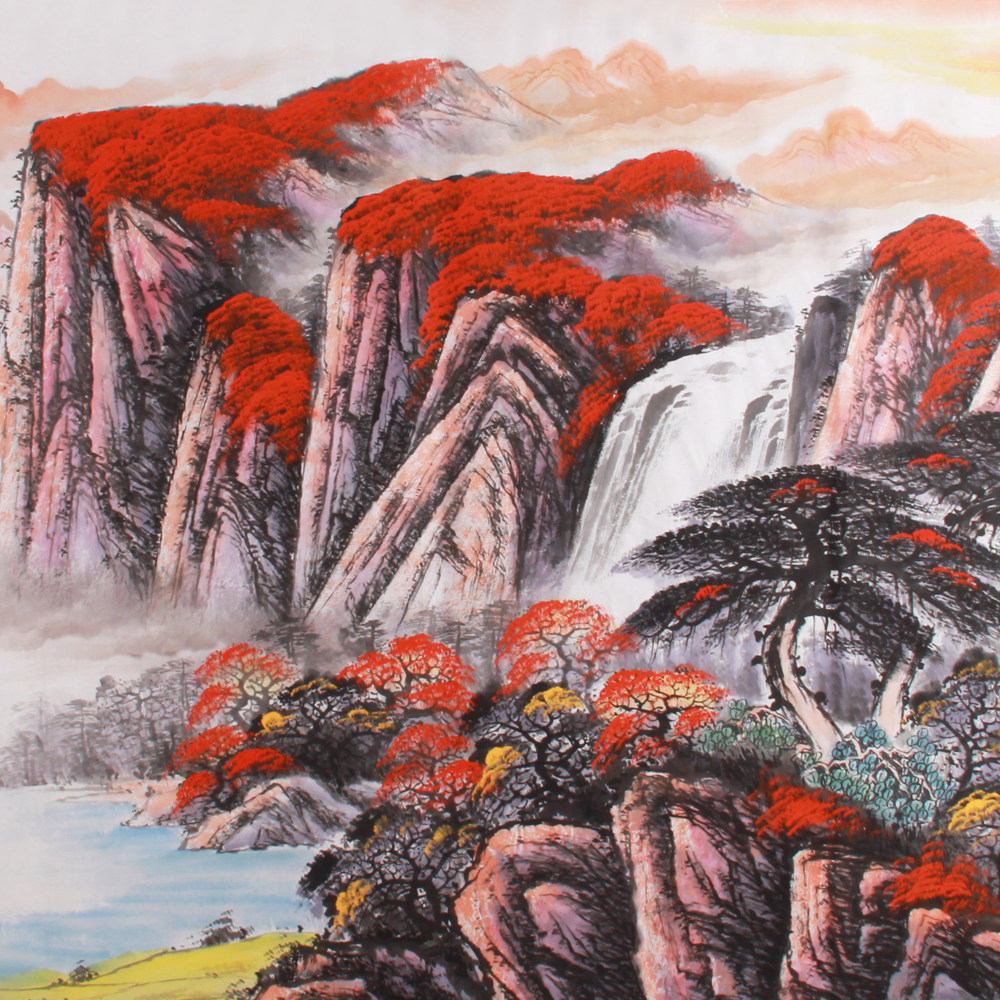 蒋伟《精品山水小八尺系列 聚福纳祥》 国家一级美术师