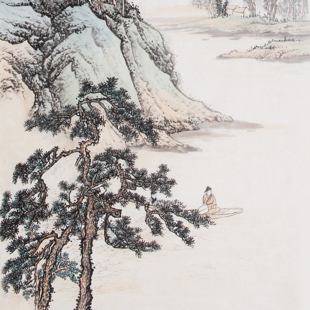 张一心《精品山水系列三尺 一帆风顺》中美协