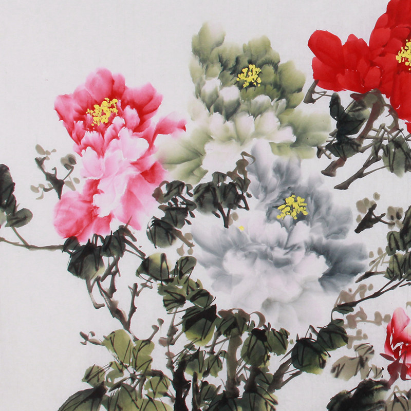 周清波 《精品牡丹系列六尺 花开富贵》