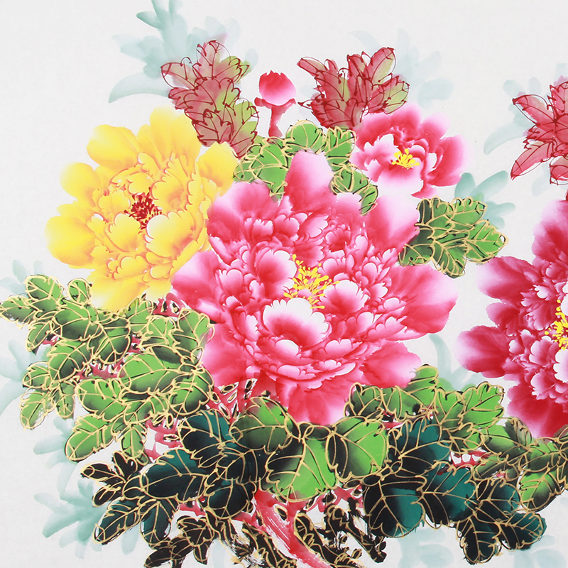 陈景芝《精品花鸟系列 花开春色动》