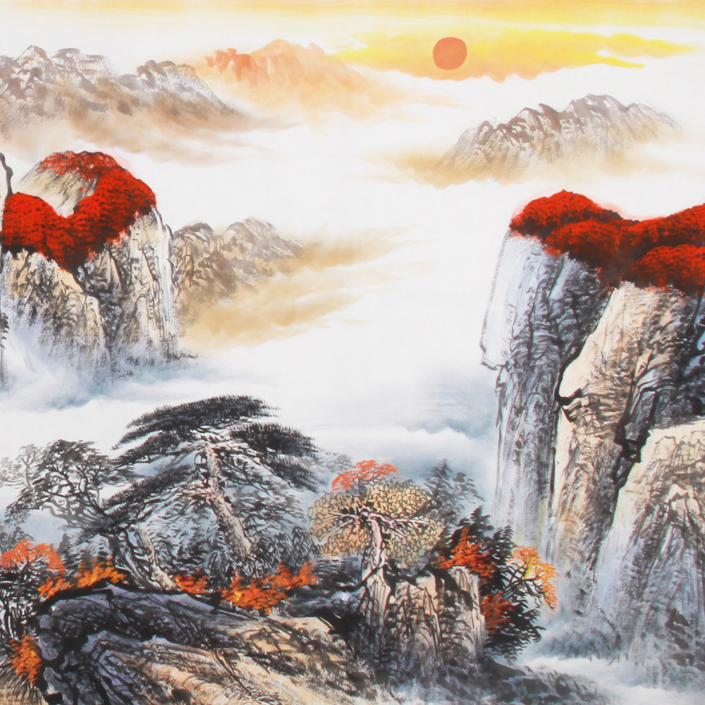 陈克永《精品山水系列小八尺 鸿运当头》